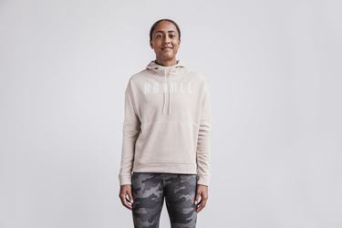 Nobull Hoodie Dames Beige | 876910-PTW