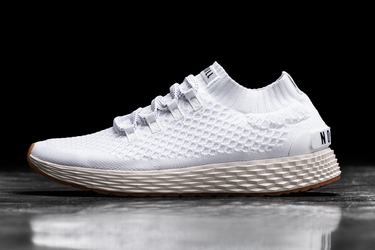 Nobull Knit Runner Loopschoenen Dames Wit | 206543-DPY