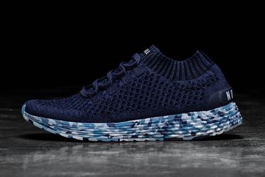 Nobull Knit Runner Loopschoenen Heren Donkerblauw | 164572-EOL