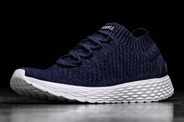 Nobull Knit Runner Loopschoenen Heren Donkerblauw | 475918-AGK