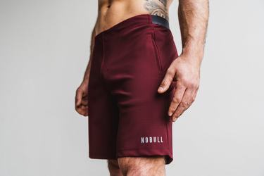 Nobull Lightweight 9" Korte Broek Heren Donkerrood | 160928-ACD