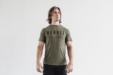 Nobull (Madison) T-shirts Heren Groen | 314578-HSJ