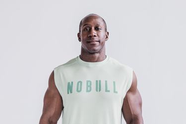 Nobull Mouwloos T-shirts Heren Groen | 348901-HUE