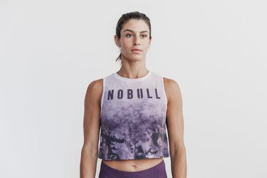 Nobull Muscle Dip-Dye Tank Tanktop Dames Paars | 847106-NMA