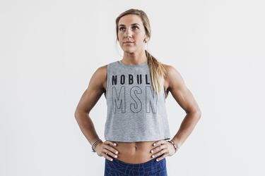 Nobull Muscle Tank (Madison) Tanktop Dames Grijs | 586217-MHY