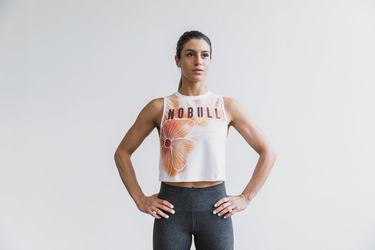 Nobull Muscle Tank Tanktop Dames Goud | 206857-AHD