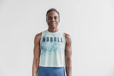 Nobull Muscle Tank Tanktop Dames Groen | 238741-ZAY