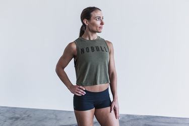 Nobull Muscle Tank Tanktop Dames Groen | 649138-SQP