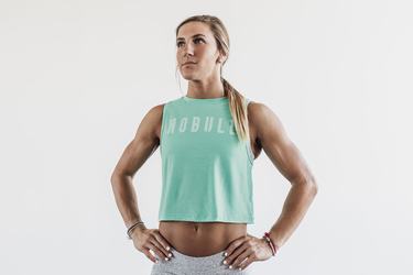 Nobull Muscle Tank Tanktop Dames Lichtturquoise | 589437-MDQ