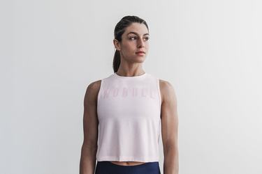 Nobull Muscle Tank Tanktop Dames Roze | 483062-VWZ