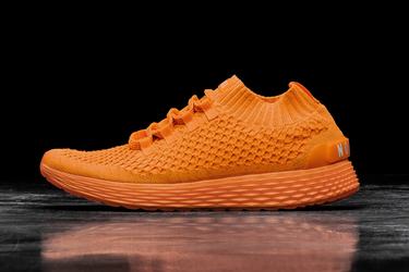 Nobull Neon Knit Runner Loopschoenen Dames Oranje | 904756-PRT