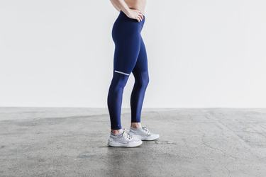 Nobull Pace Tight Hardloopbroek Dames Donkerblauw | 631895-XHO