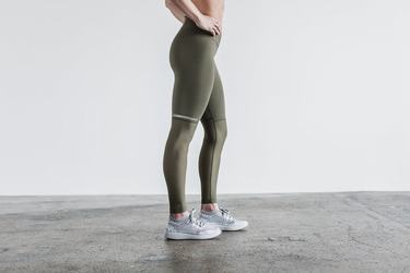 Nobull Pace Tight Hardloopbroek Dames Groen | 104268-GVI