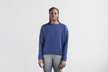 Nobull Performance Crew Sweatshirts Dames Donkerblauw | 528361-KTO