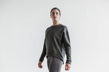 Nobull Performance Crew Sweatshirts Dames Diepgrijs | 624109-YRN