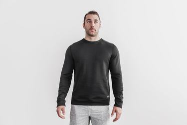 Nobull Performance Crew Sweatshirts Heren Zwart | 405931-BWN