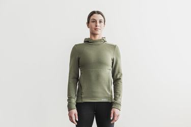 Nobull Performance Hoodie Dames Groen | 904675-YOJ