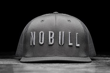 Nobull Platte-Brim Trucker Hoeden Dames Donkergrijs | 453679-VHK