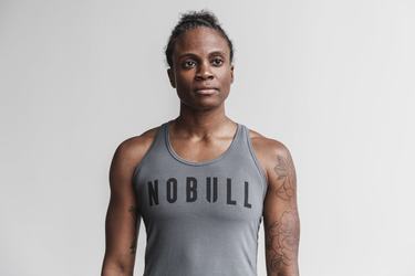 Nobull Racerback Tank Tanktop Dames Donkergrijs | 231705-DTQ