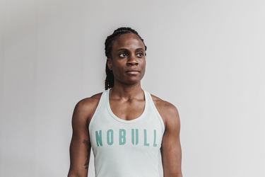 Nobull Racerback Tank Tanktop Dames Groen | 052416-STZ