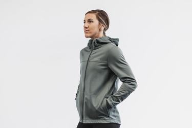 Nobull Softshell Jassen Dames Olijfgroen | 637201-ZQJ