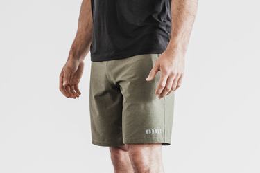 Nobull Stretch Woven 9" Korte Broek Heren Groen | 062547-MVT