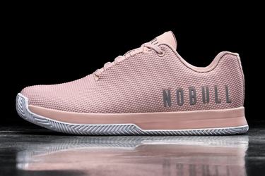 Nobull Superfabric Court Trainer Fitness Schoenen Heren Roze Wit | 258361-LGZ