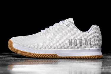 Nobull Superfabric Court Trainer Fitness Schoenen Dames Wit | 714352-HZJ