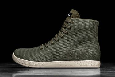 Nobull Superfabric High-Top Army Trainer Fitness Schoenen Dames Wit | 048367-BPJ