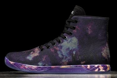 Nobull Superfabric High-Top Tie-Dye Trainer Fitness Schoenen Dames Paars Zwart | 013256-FQD