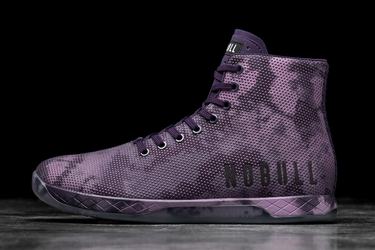 Nobull Superfabric High-Top Tie-Dye Trainer Fitness Schoenen Heren Donkerpaars | 607495-UHY