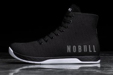 Nobull Superfabric High-Top Trainer Fitness Schoenen Dames Zwart Wit | 560241-NPE