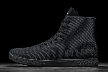 Nobull Superfabric High-Top Trainer Fitness Schoenen Dames Zwart | 680179-PKJ