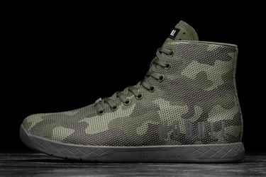 Nobull Superfabric High-Top Trainer Fitness Schoenen Dames Camo | 725843-DYC