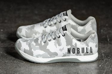 Nobull Superfabric Trainer Fitness Schoenen Dames Wit Camo | 386720-MAQ