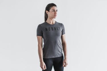 Nobull T-shirts Dames Diepgrijs | 423590-AFO