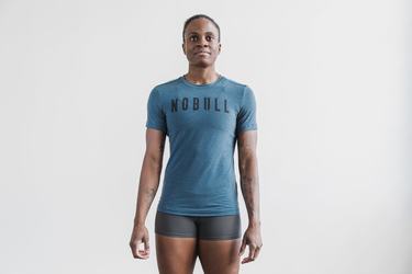 Nobull T-shirts Dames Diepturquoise | 247803-PCA