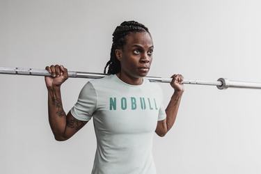 Nobull T-shirts Dames Groen | 589417-LRT