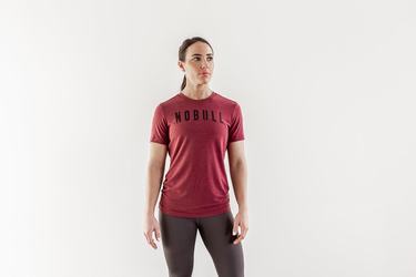 Nobull T-shirts Dames Rood | 157428-TGY