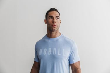 Nobull T-shirts Heren Blauw | 965340-FBU