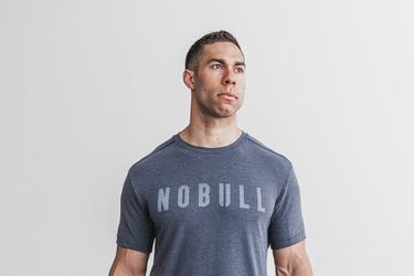 Nobull T-shirts Heren Donkerblauw | 836421-UIW