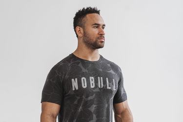 Nobull T-shirts Heren Grijs | 206518-OVK