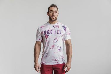 Nobull T-shirts Heren Paars | 720319-CVS