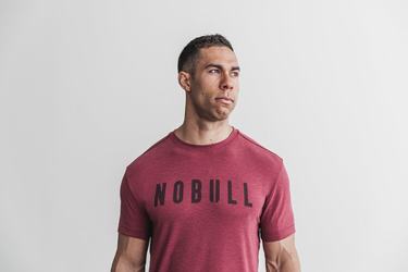 Nobull T-shirts Heren Rood | 352961-PNS