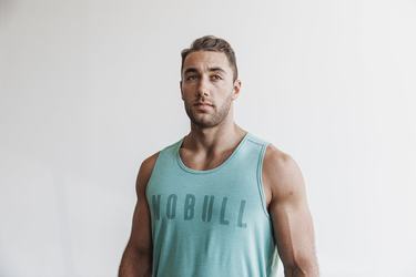 Nobull Tank Tanktop Heren Blauw | 143069-GPL