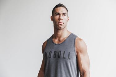 Nobull Tank Tanktop Heren Diepgrijs | 572384-QDO