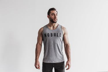 Nobull Tank Tanktop Heren Grijs | 018546-JMY