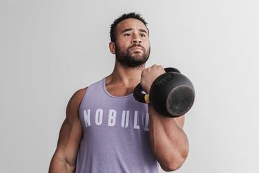 Nobull Tank Tanktop Heren Lavendel | 193274-VOX