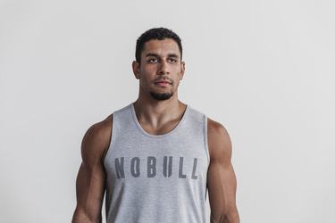 Nobull Tank Tanktop Heren Lichtgrijs | 512837-SQI