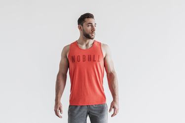 Nobull Tank Tanktop Heren Rood | 042658-BZI